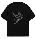 Bird - Embroidered Oversized T-Shirt