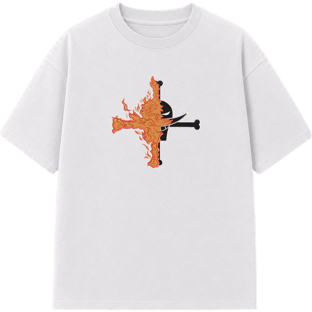 Whitebeard - Embroidered Regular Fit T-Shirt