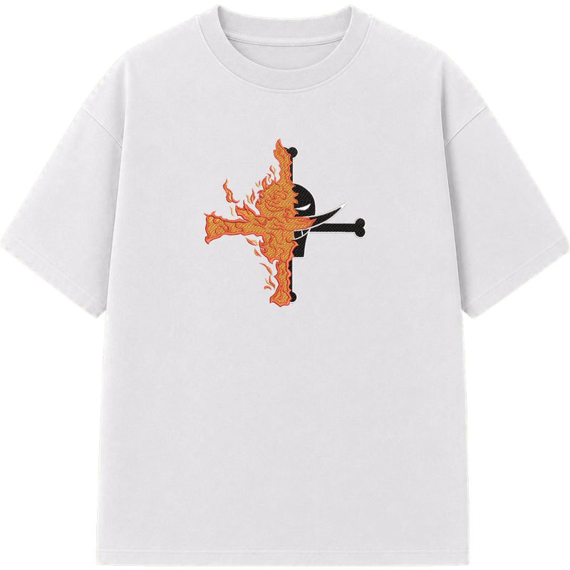 Whitebeard - Embroidered Regular Fit T-Shirt
