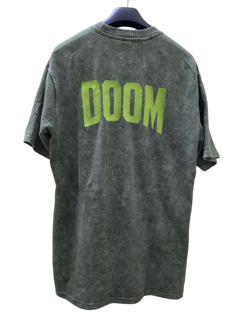 Doctor Doom – Embroidered Acid Wash Oversized T-Shirt