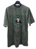 Doctor Doom – Embroidered Acid Wash Oversized T-Shirt