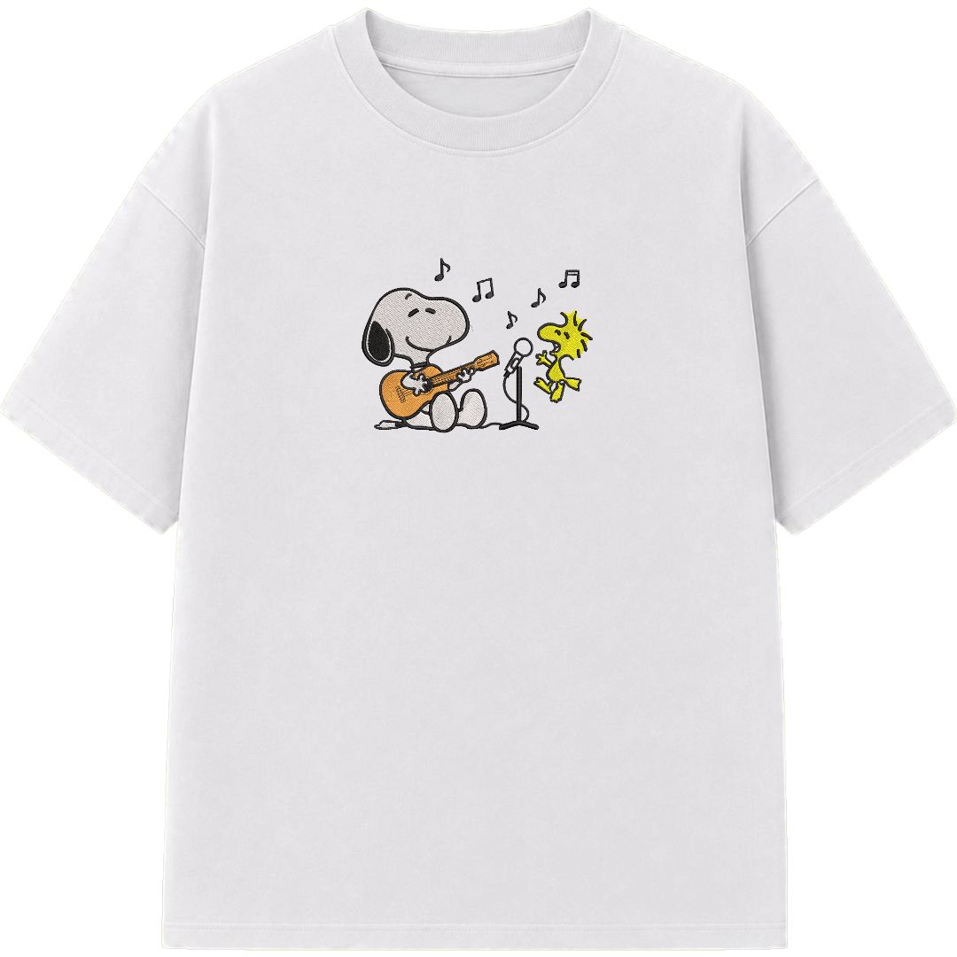 Snoopy - Embroidered Regular Fit T-Shirt