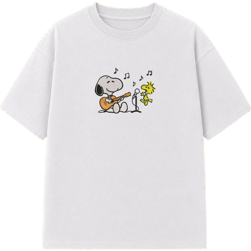 Snoopy - Embroidered Regular Fit T-Shirt