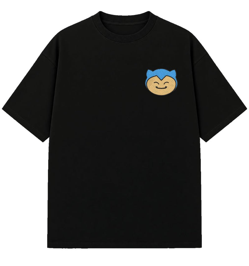 Snorlax - Embroidered Oversized T-Shirt