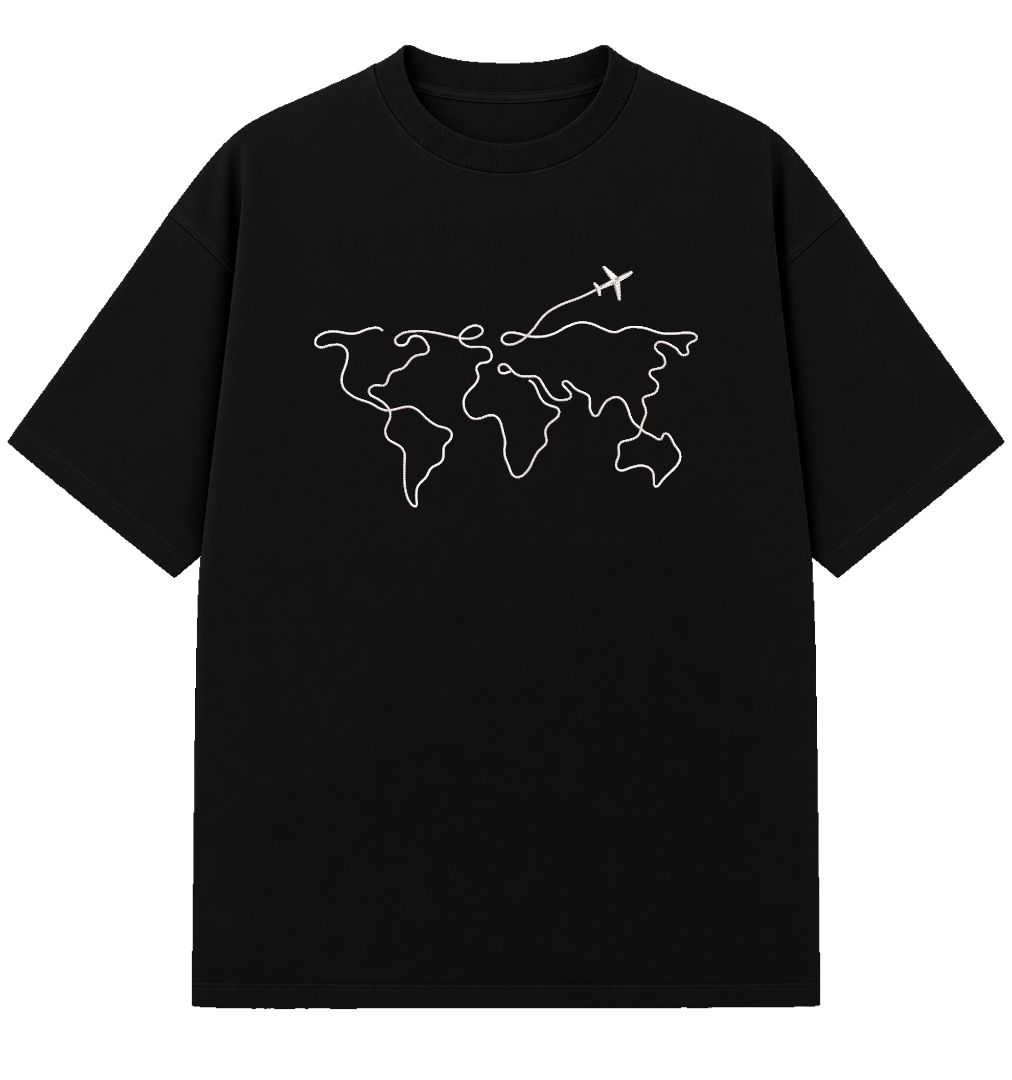Traveller - Embroidered Oversized T-Shirt