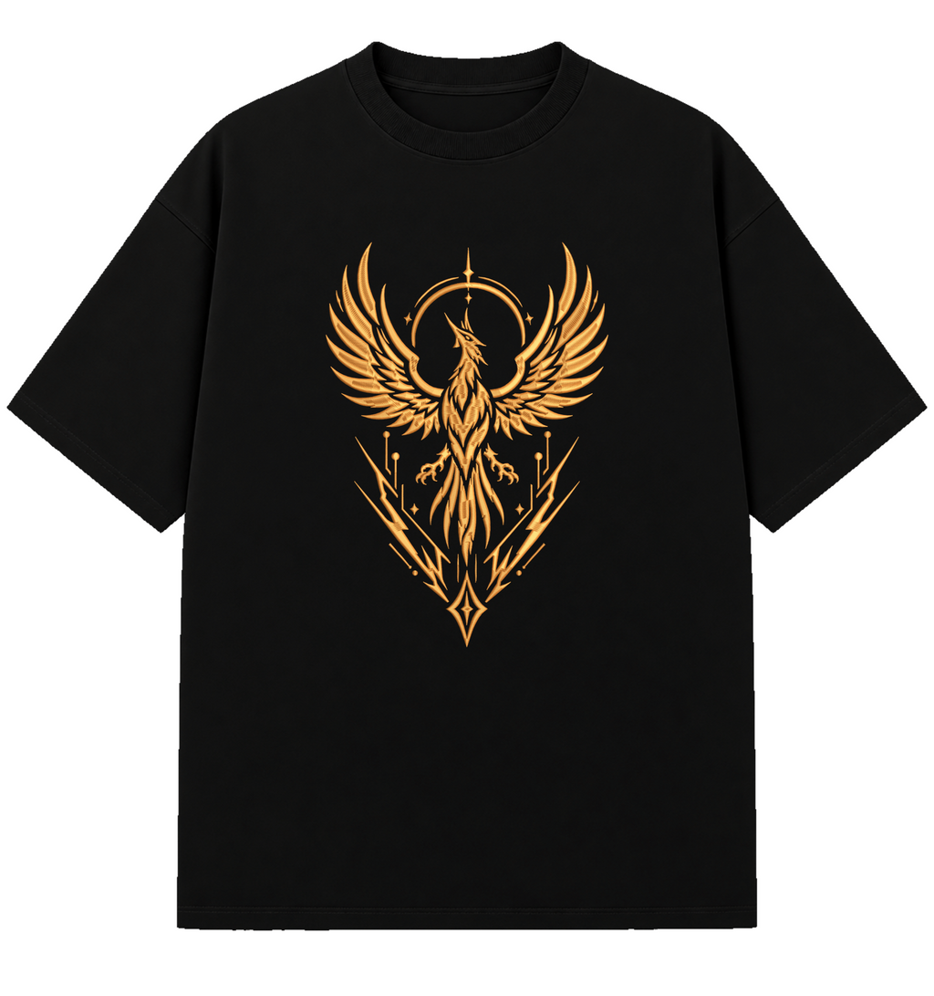 Ashborne - Embroidered Oversized T-Shirt