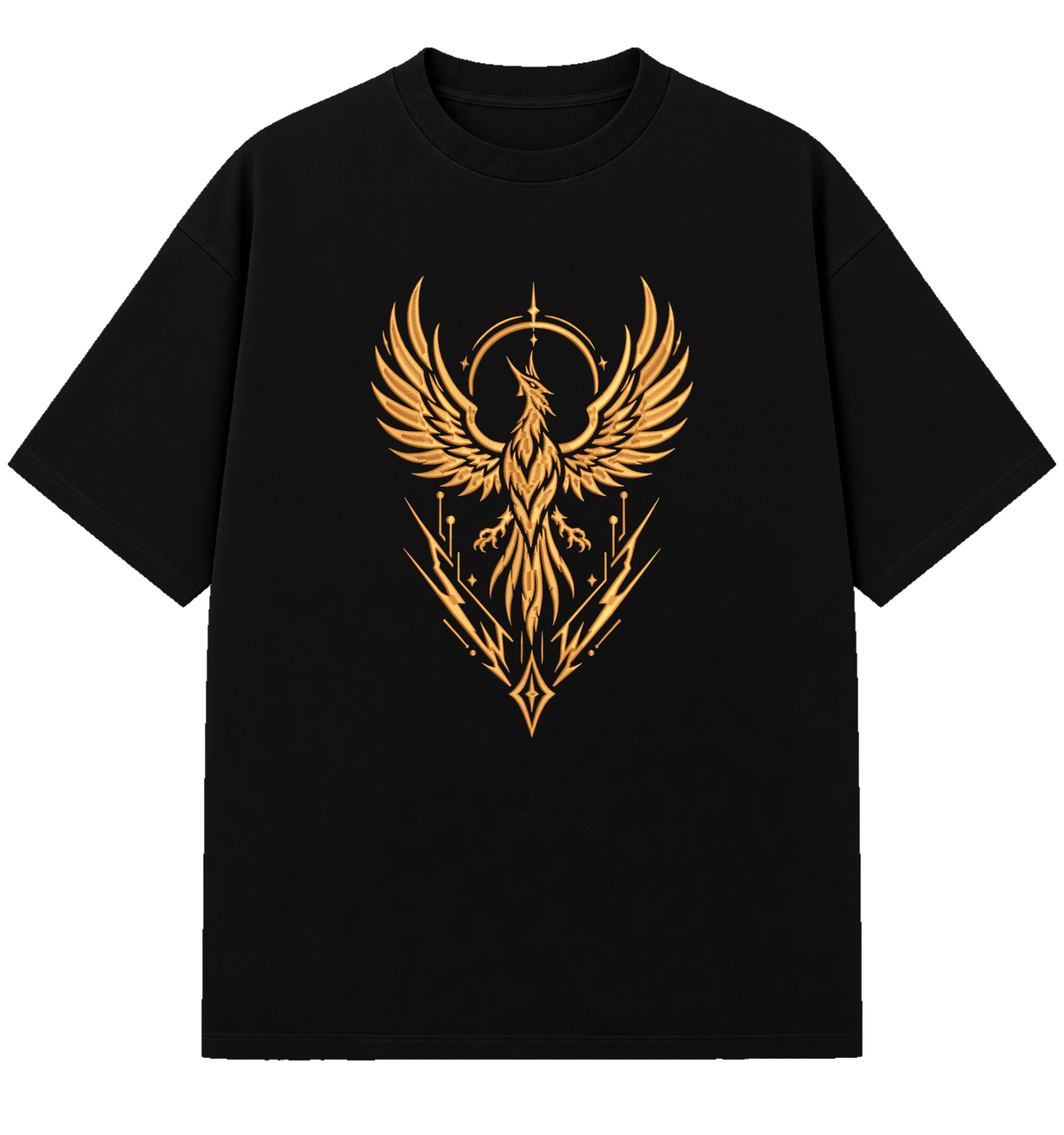 Ashborne - Embroidered Oversized T-Shirt