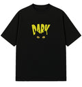 Dark Cat - Embroidered Oversized T-Shirt