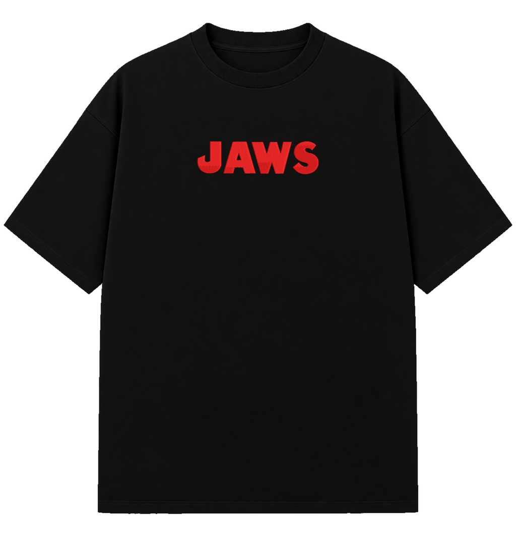 JAWS - Embroidered Oversized T-Shirt
