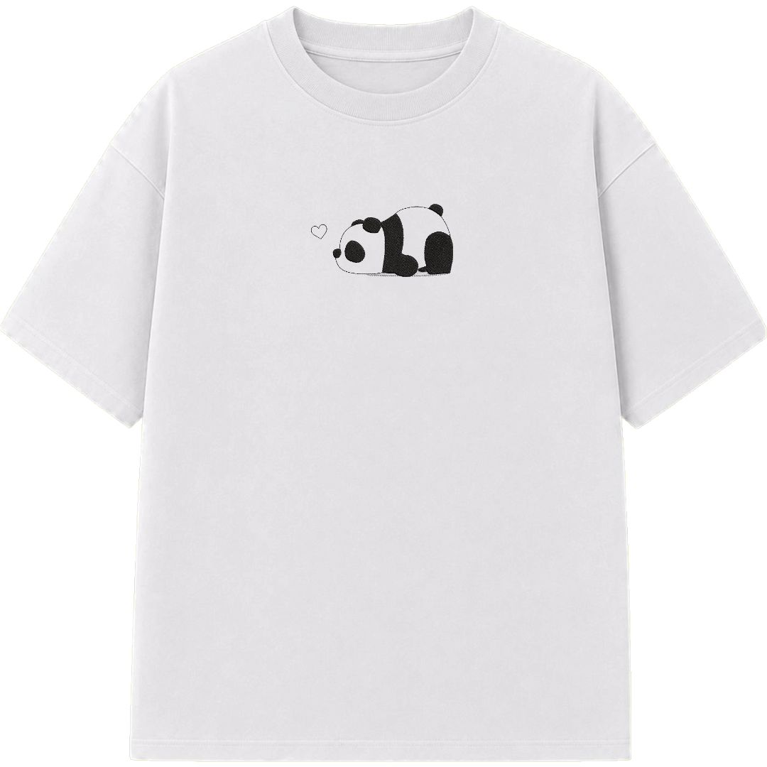 Panda - Embroidered Regular Fit T-Shirt