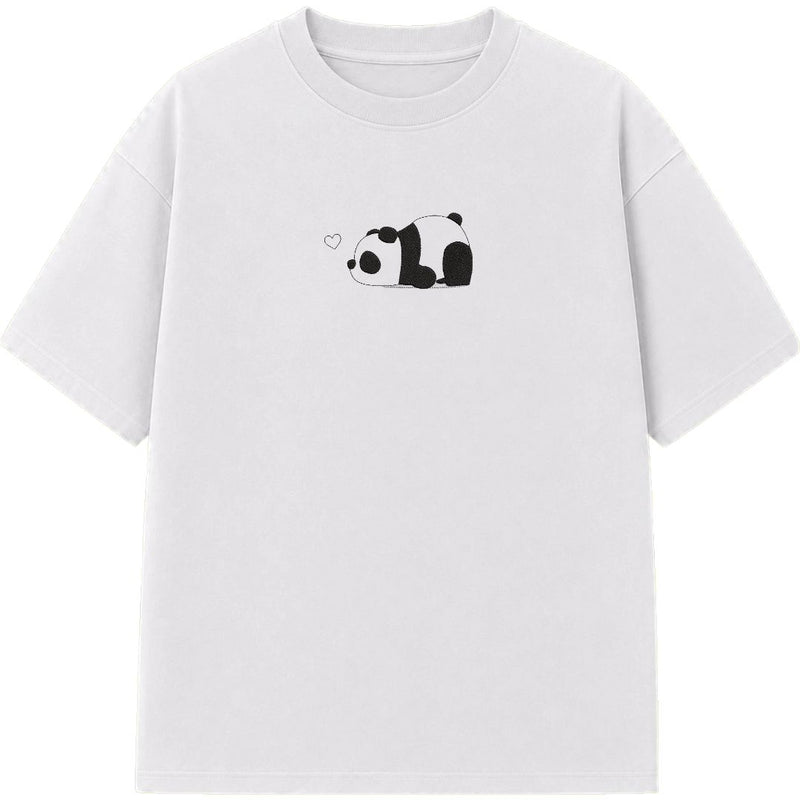 Panda - Embroidered Regular Fit T-Shirt
