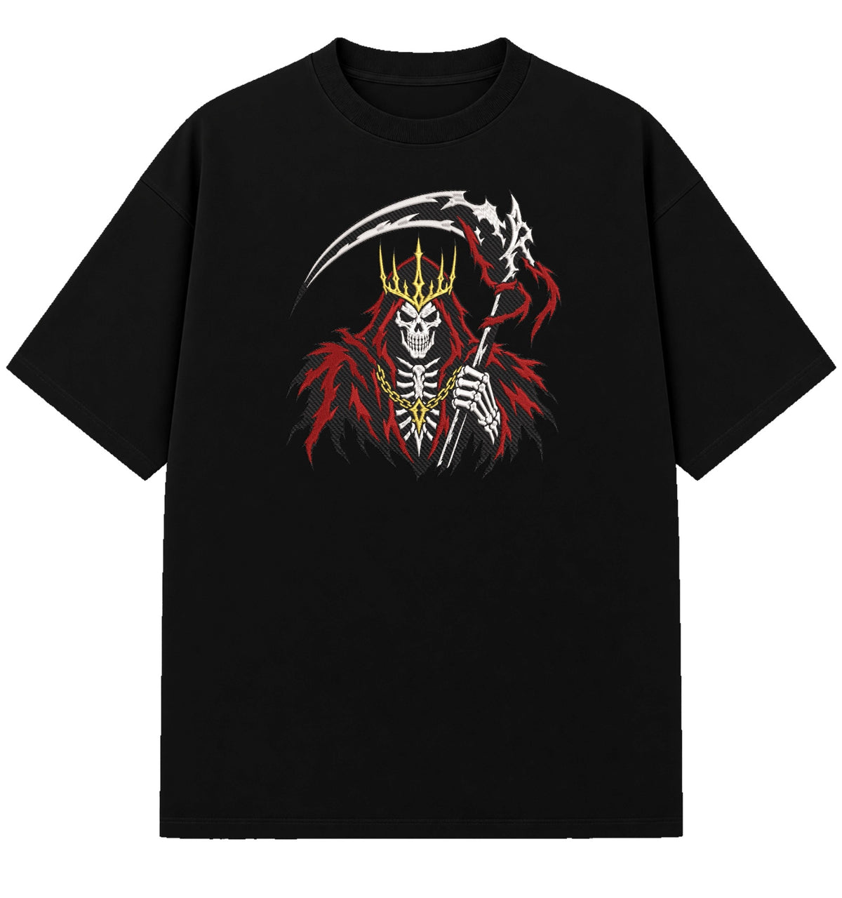 Reaper - Embroidered Oversized T-Shirt