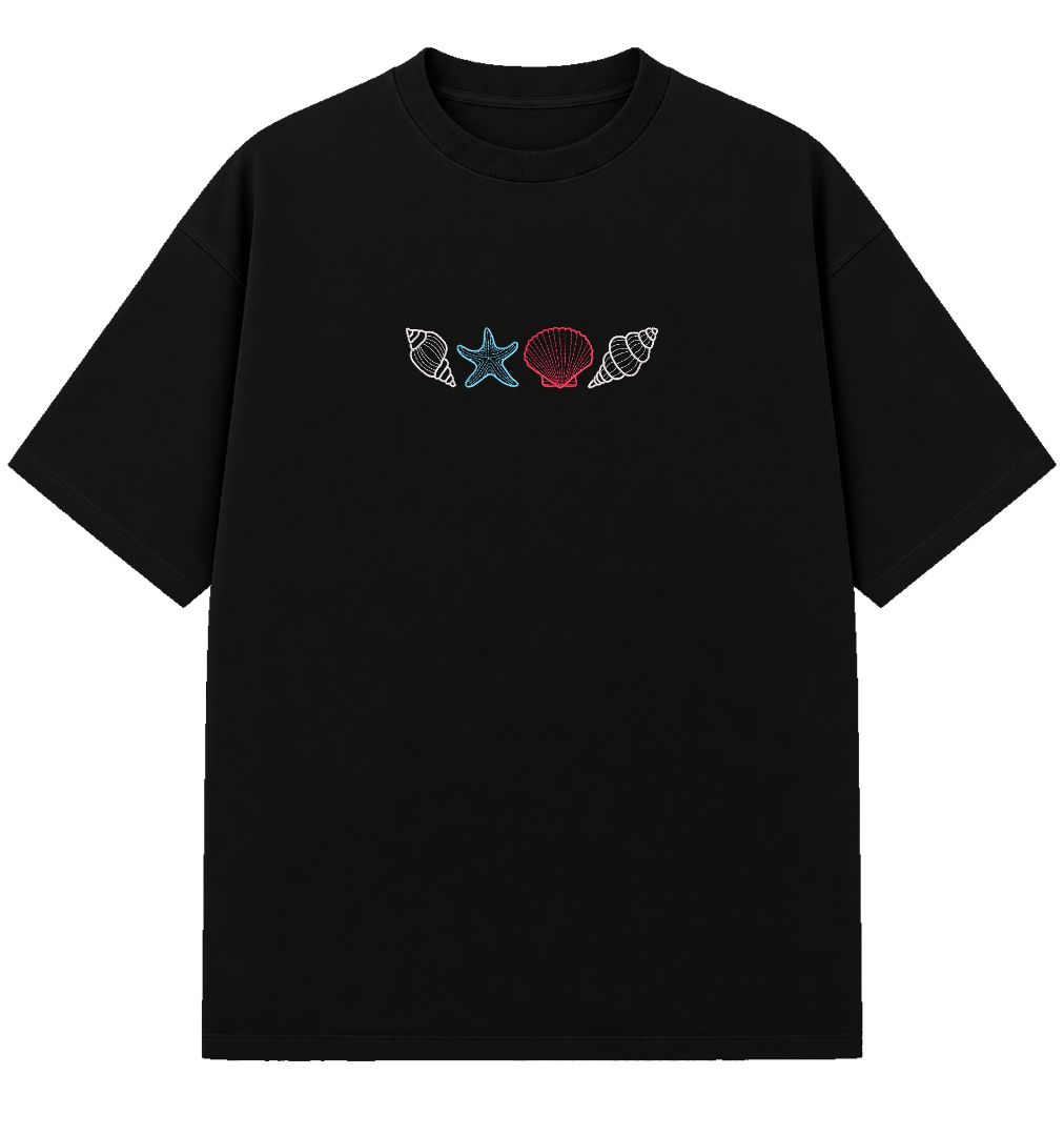 Shells - Embroidered Oversized T-Shirt