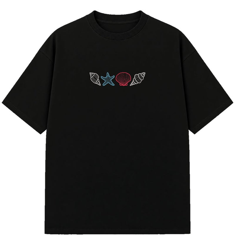 Shells - Embroidered Oversized T-Shirt