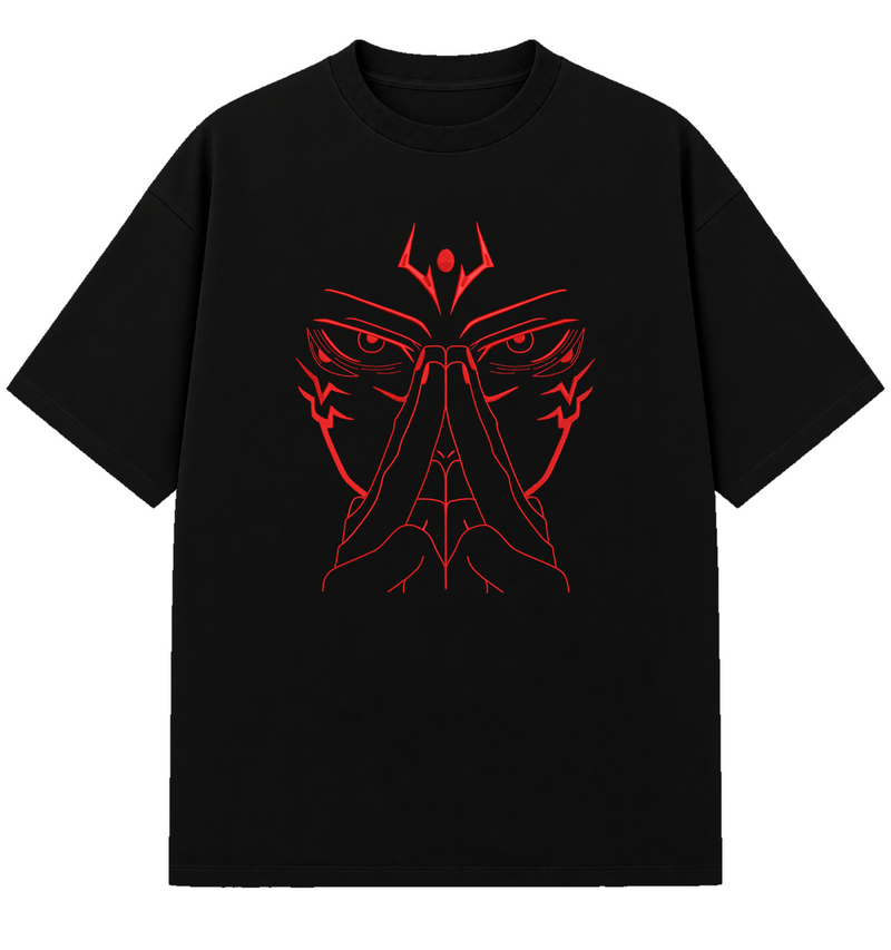 Sukuna - Embroidered Oversized T-Shirt